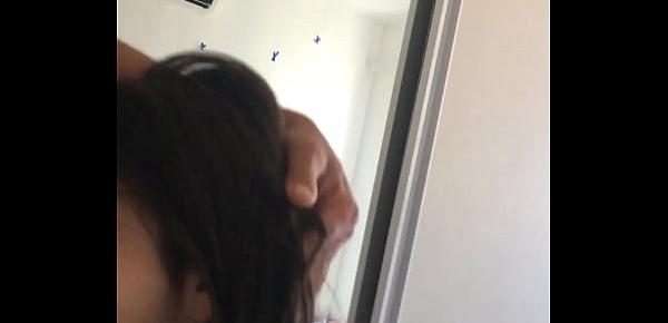 [POV] Blowjob, face fuck and other perks of a horny teenie bbw